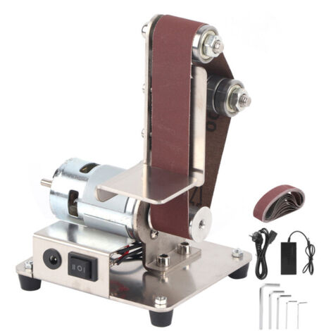 Multifonction ponceuse à bande, Ponceuse électrique avec métal, antidérapant et anti-poussière, papier de ponçage 10pièces (30x533 mm)pour rough grinding sharpening of tungsten steel turning(EU) Ponce