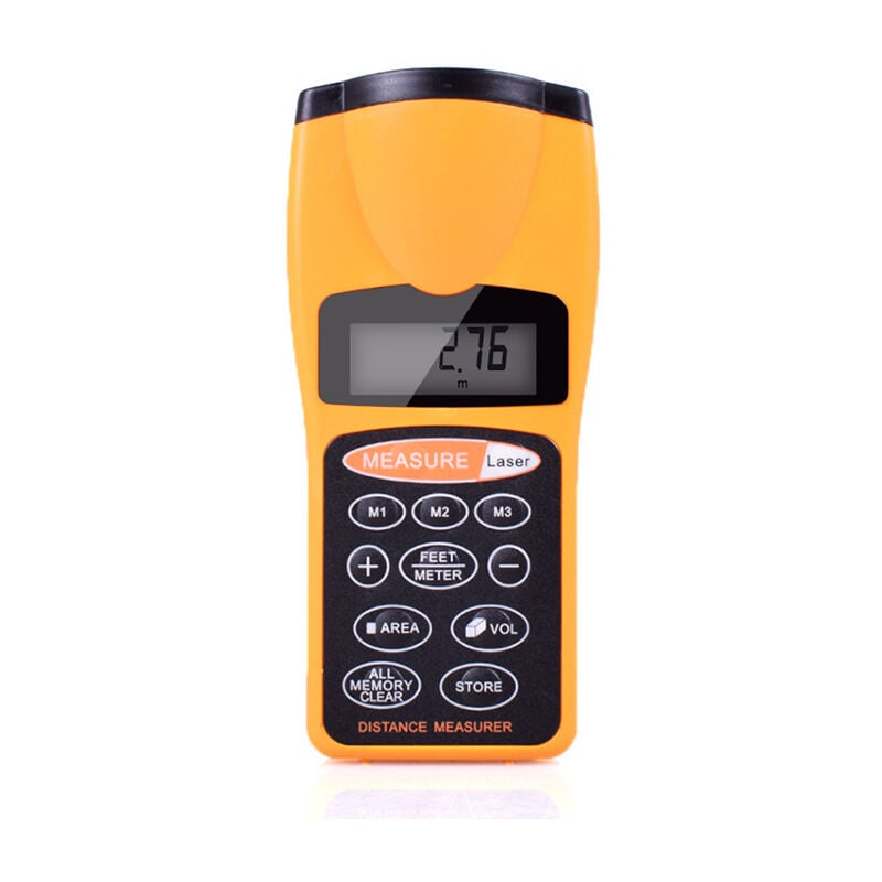 Memkey - Multifonctionnel lcd télémètre à ultrasons Mesure télémètre avec pointeur Laser Maison Utilisation télémètre numérique