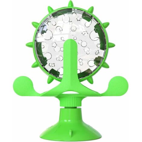 Multifonctionnel Slow Food QI Toy pour Chiens et Chats, Pet Slow Feeder Toys Jouet interactif Educational Safe Durable Pet Supplies Empêcher de Manger trop Vite (Vert)
