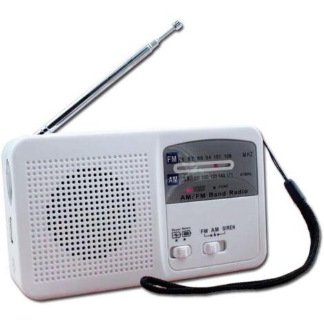 Multifonctionnelle Main-coudés Solaire Radio, Mini Portable AM Radio FM, Lampe de Poche LED, Alarme SOS, étanche, utilisé pour Le Camping de Voyage Activités de Plein air