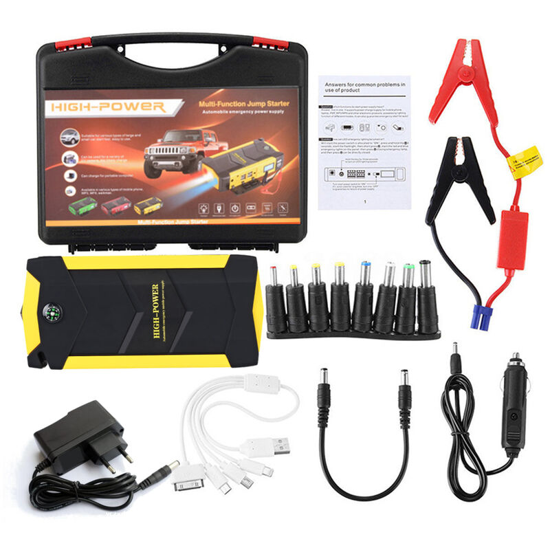 

Multifunción 89800mAh 4 USB 12V Car Jump Starter Batería recargable Cargador Booster Paquete de respaldo de emergencia (enchufe de la UE)