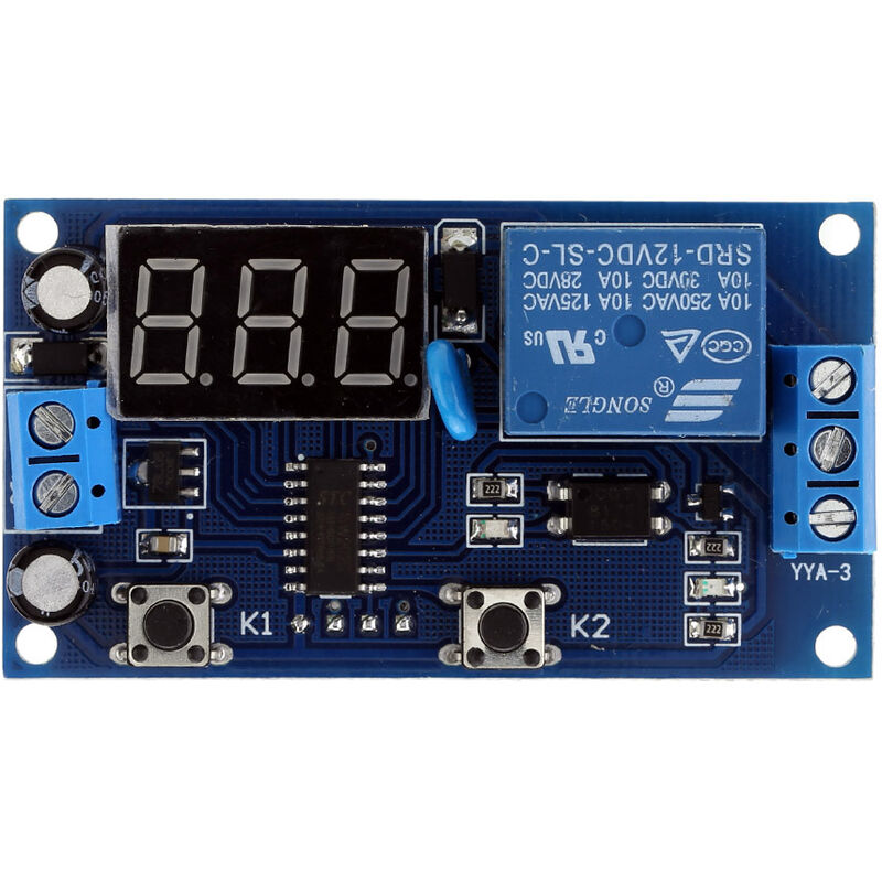 

Multifuncion de retardo del modulo de interruptor de control de tiempo de ciclo del temporizador de retransmision de 12V DC