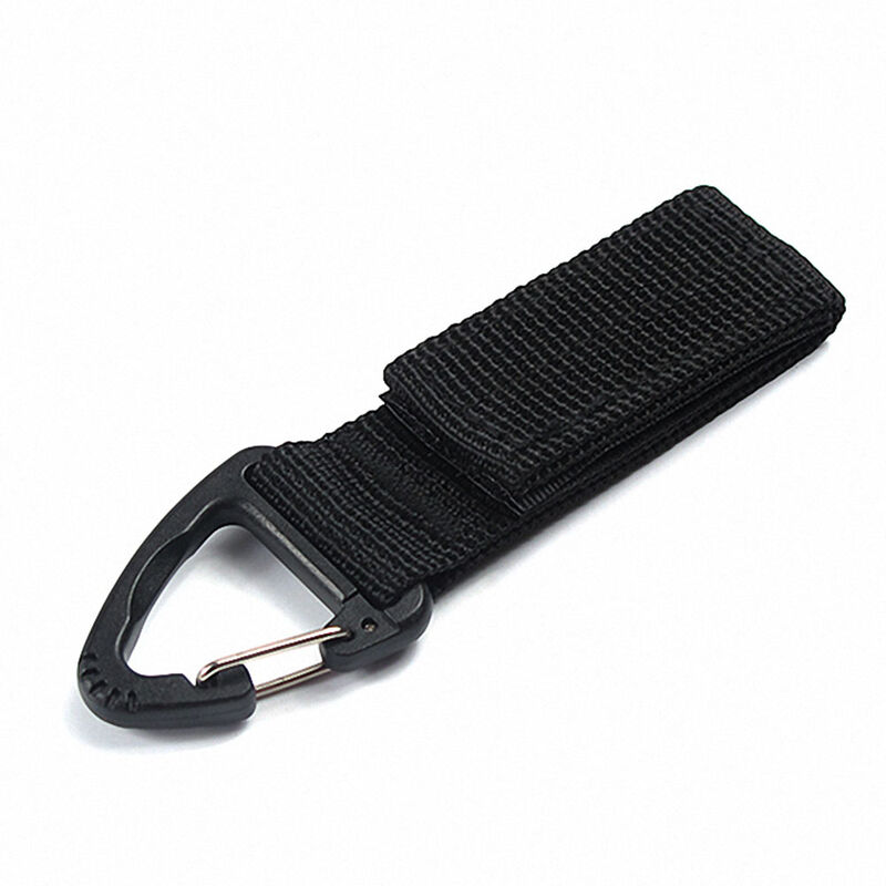 

Multifuncional Molle Correa Clip para cinturon Escalada Mosqueton Hebilla Nylon de alta resistencia Cadena colgante Mochila Gancho para llaves,Negro