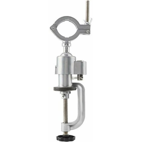 Multifunction 360 ° Electric Drill Stand Repair Stand Clamp Vise Aluminum Alloy Rotary Drill Craft, Metal Construction and Working Model