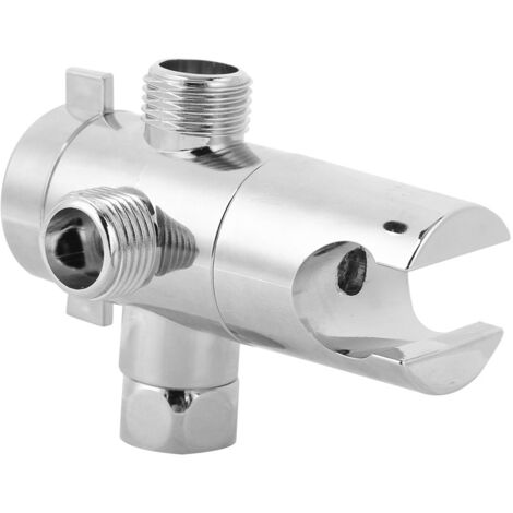 Multifunction G1/2 3 Way Bath Shower Diverter Valve with Shower Head Holder Bathroom Accessory(Type 1 )