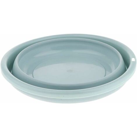 Multifunction Lavabo Lavage Pliable Bassine Rétractable Portable pour Maison Cuisine Pique-Nique Voyage Camping Randonnée Pêche - Bleu 31cm