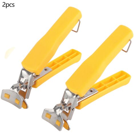 Multifunction Stainless Steel Dish Clamp Bowl Clip Anti Hot Tong Pot Pan Grippers Kitchen ToolYellow