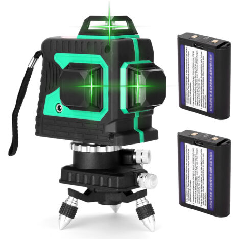 Multifunctional 3D 12 Lines Laser Level Tool Vertical Horizontal Lines with 3° Self-leveling Function