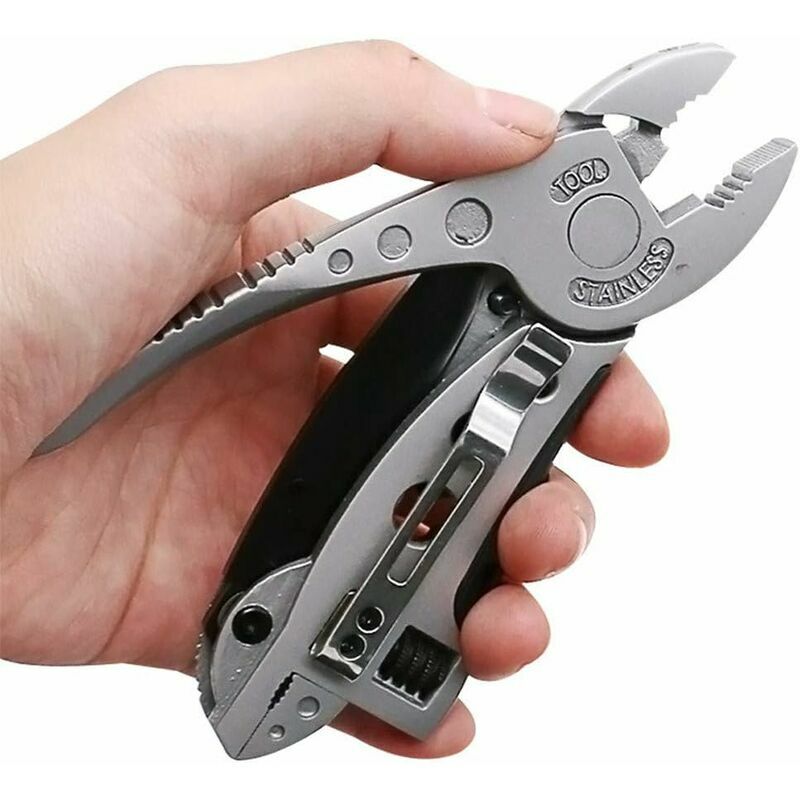 Multifunctional Camping Outdoor Wrench Adjustable Screwdriver Pliers Pocket Multi Tool