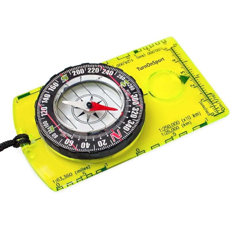 Ccykxa - Multifunctional acrylic north compass, suitable for surveying and map orientation, hiking and camping navigation