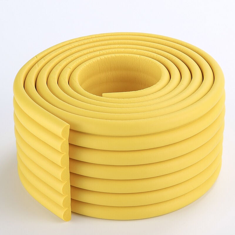 Multifunctional Edge and Corner Guard Coverage Baby Safety Bumper diy 2m (Yellow)