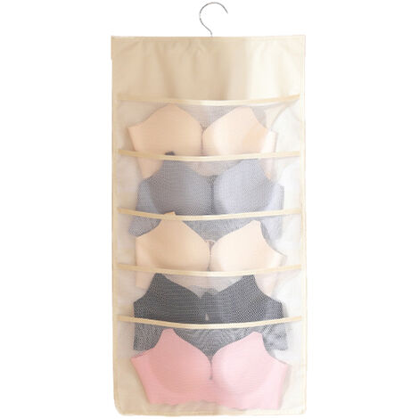 Multifunctional 30 Grid Double-Sided Underwear Hangging Bag