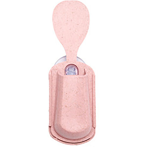 Multifunctional Kitchen Rice Scoop Storage Rack Rice Cooker Side Spoon Holder Kitchen Utensil Pink