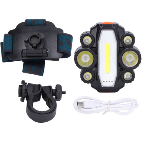 Multifunctional LED Induction Headlamp 90° Angle Adjustment USB Rechargeable Headlight for Outdoor Cycling