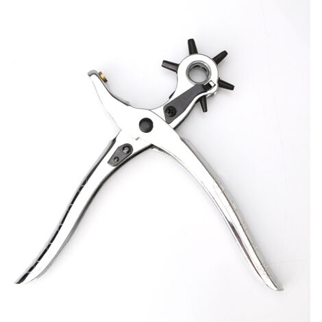 Multifunctional Metal Hole Punch Pliers, Multi-Specification Round Hole Puncher, Universal Punching Tool for Leather, Belt, Paper and Fabric