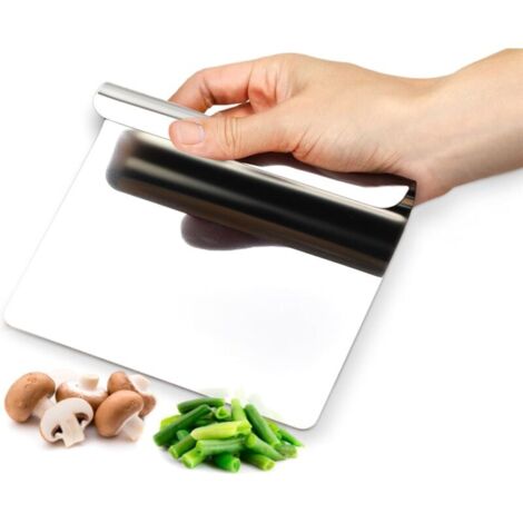Multifunctional Stainless Steel Kitchen Utensil: Spatula, Vegetable and Dough Scraper