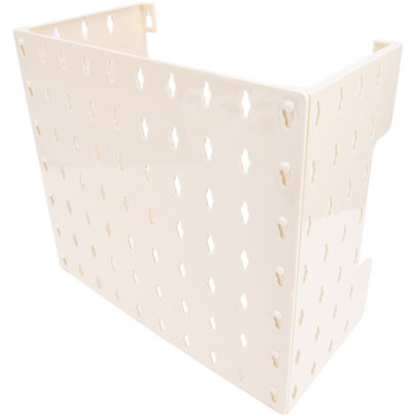Multifunctional Storage Rack in Perforated Panel, Gas Water Heater Pipe Cover for Kitchen Organization, PET Material (small size)