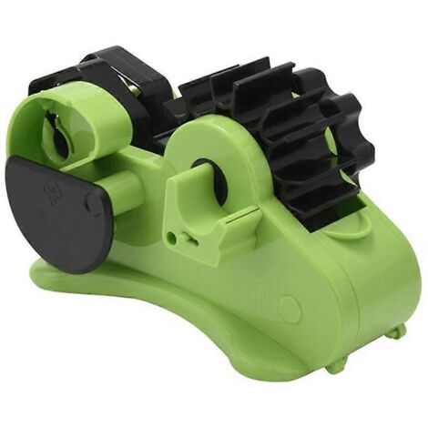 Multifunctional Tape Dispenser Packaging Tape Cutter Packing Carton-Green-