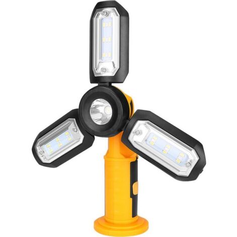 Multifunctional work lamp with integrated USB rechargeable battery