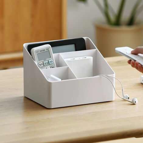 Multifunktionale Aufbewahrungsbox für Kosmetik und Bürobedarf mit robusten Kunststofffächern für Wohn- und Schlafzimmer