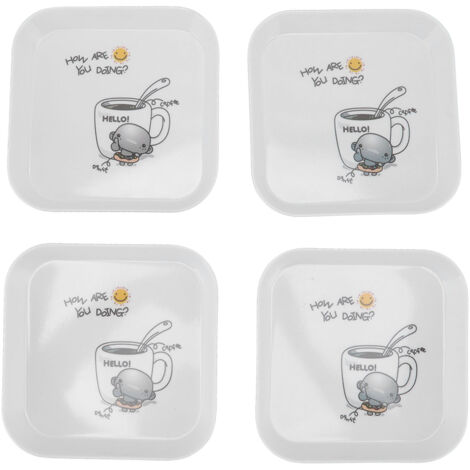 multifunktionale Dessertteller für Obst, Snacks, Kaffee und Knochen, ideal für Zuhause, Schule oder Restaurant.