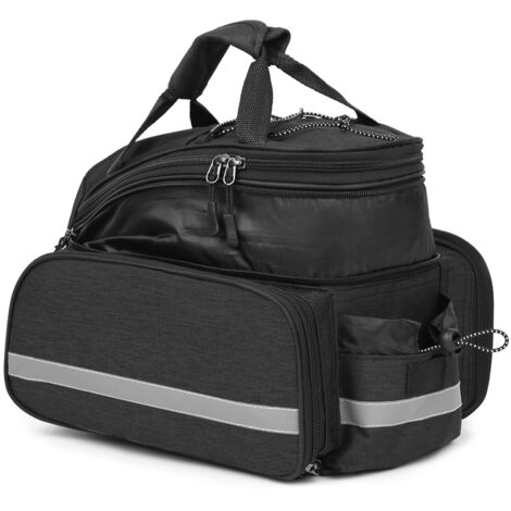 Multifunktionale, erweiterbare und wasserdichte Gepäckträgertasche für Mountainbikes, inklusive Regenschutz