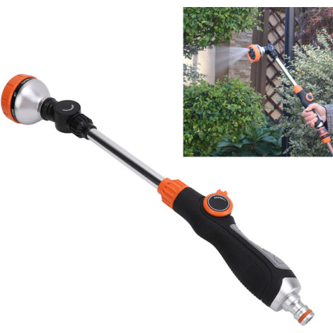 Multifunktionale Gießlanze [Gießlanze] + 8 Modi ABS TPR Aluminium lang [ABS, Aluminium]