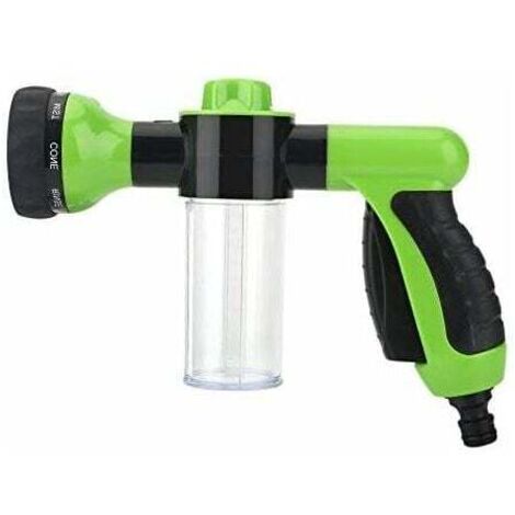 Multifunktionale Hochdruck-Autowaschanlage, 6 m Schaumwasserpistole für Maschinenwäsche oder Auto-/Gartenreinigung, Spritzpistole, Auto- und Gartenreinigung (grün)