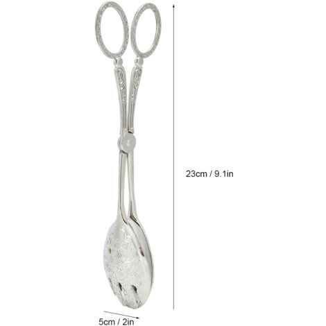 Multifunktionale Küchenzange aus Zinklegierung, rutschfest zum Kochen und Backen (silber)