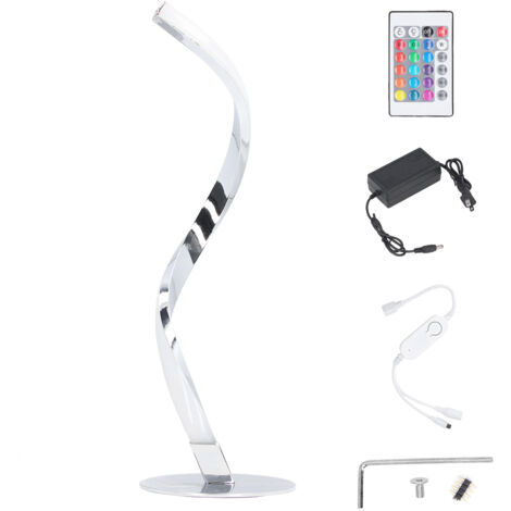 Multifunktionale LED-Spirallampe – RGB-Ambientebeleuchtung für Schlafzimmer, Wohnzimmer oder Büro – 100–240 V Netzteil