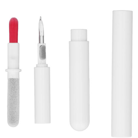 Multifunktionale Reinigungsbürste für Bluetooth-Kopfhörer, tragbarer Reinigungsstift für Elektronikgeräte, Weiß