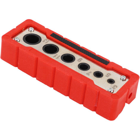 Multifunktionale und präzise Bohrschablone für die Holzbearbeitung, hergestellt aus Hochgeschwindigkeitsstahl (HSS) von 3 bis 13 mm.