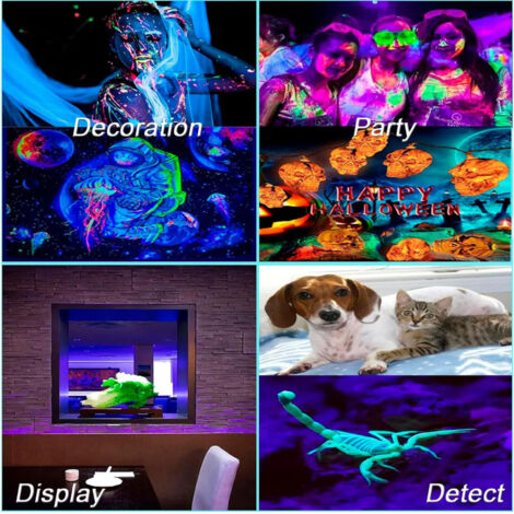 Multifunktionale USB 5V UV-LED-Lichtleiste – Schwarze LED-Leiste für stimmungsvolle Beleuchtung