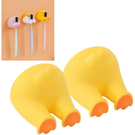 Multifunktionale, wandmontierte Seifenschale aus ABS mit Saugnäpfen – Halter für Seife und andere Gegenstände, kein Bohren erforderlich, Cartoon-Tierdesign für Kinder und Wohnzimmer (66 g)