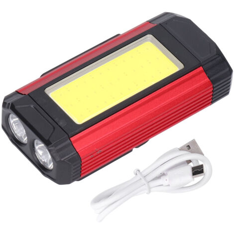 Multifunktionale, wiederaufladbare COB-Arbeitsleuchte mit USB-Anschluss und Magnetverschluss für Outdoor-Camping