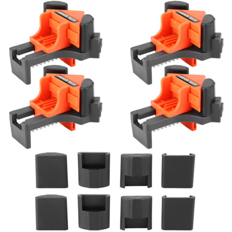 Multifunktionaler 90°-Winkelschraubstock für die Holzbearbeitung - Set mit 4 Klemmen