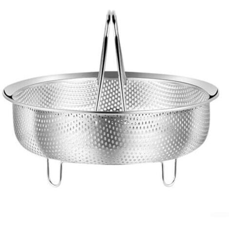 Multifunktionaler Dampfkorb aus Edelstahl 304 für Schnellkochtöpfe mit 14-24 cm Durchmesser (XL)