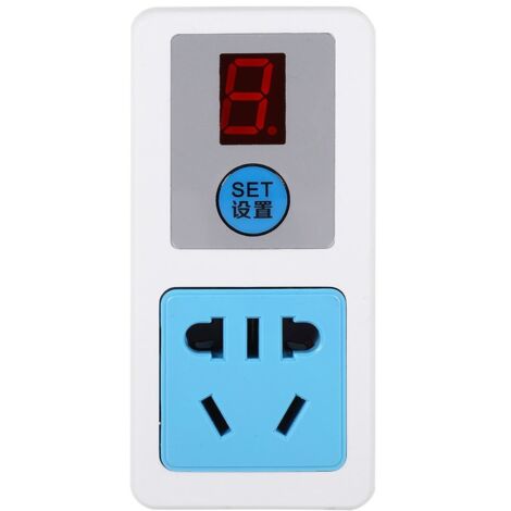 Multifunktionaler digitaler LCD-Timer-Schalter mit EU-Netzstecker (9 Stunden)