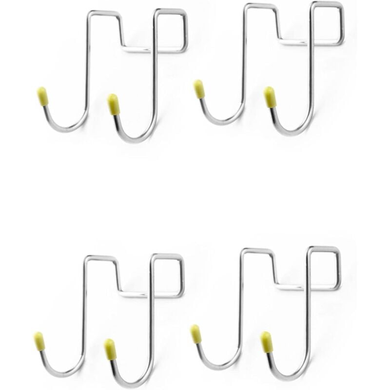 Image of Crochet double S multifonctionnel pour porte de douche