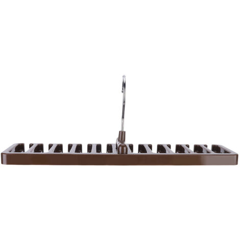 Multifunktionaler, drehbarer Krawattenhalter mit Haken für Gürtel und Accessoires, übersichtliche Aufbewahrung, braun