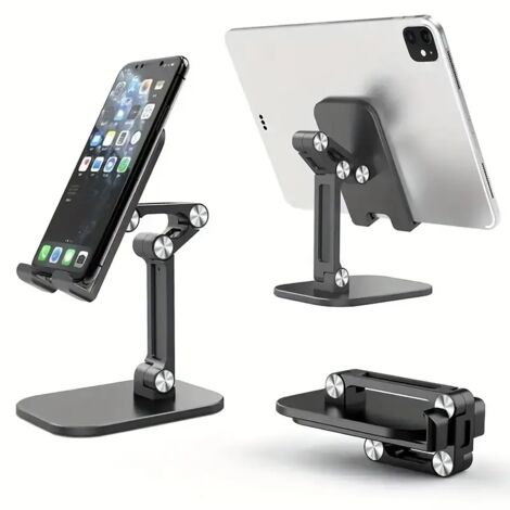 Multifunktionaler, dreifach faltbarer und drehbarer Handyhalter, tragbare Basis für alle Smartphones