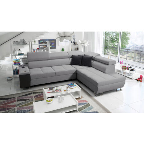 Multifunktionaler Eckschrank MORENA VII,  Sawana Grau Rechts