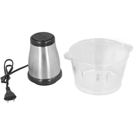 Multifunktionaler elektrischer Fleischwolf aus Edelstahl mit 2-Liter-Glasbehälter – 220 V EU-Standard