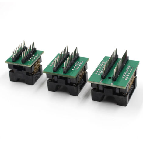 Multifunktionaler IC-Tester (3-teilig) – Zubehör nur für Transistortester – 3 Testbuchsen SOP16 + SOP20 + SOP24