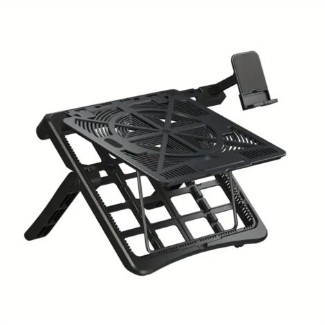 Multifunktionaler Laptopständer mit doppelter Verwendungsmöglichkeit und ergonomischem Design für komfortables Arbeiten oder Unterhaltung.