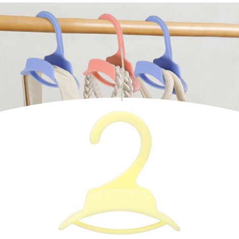 Multifunktionaler, rutschfester Gepäckträger – Organizer für Handtaschen, Rucksäcke, Garderobe, Gelb, PP, 33 g