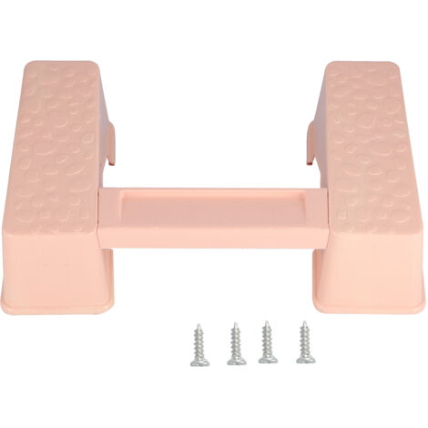 Multifunktionaler, rutschfester WC-Hocker mit verstärkter Gewichtsverteilung für das Badezimmer, Rosa