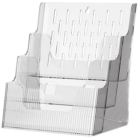 Multifunktionaler Schreibtisch-Organizer, mehrstufiger transparenter Dokumentenhalter für Ordner, Büro, Arbeitszimmer, Studentenzimmer.