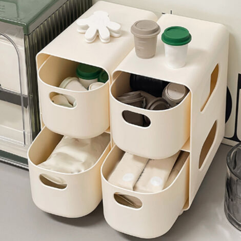 Multifunktionaler Schreibtisch-Organizer mit Schublade – mehrstufiges Design, großes Fassungsvermögen, elegante Farbe – Aufbewahrungsbox für Büro, Zuhause und Studentenwohnheim