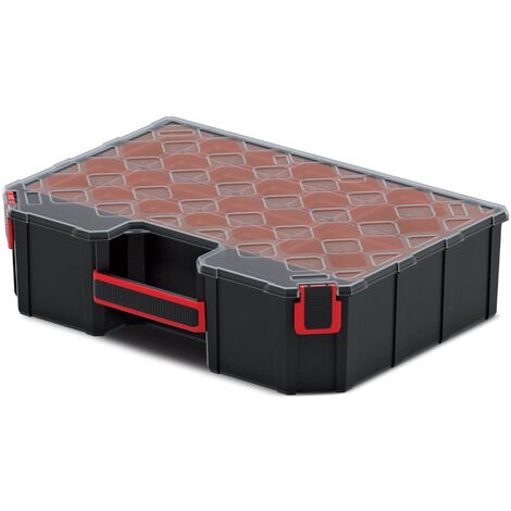 Multifunktionaler Werkzeugkoffer kistenberg 40 hoch alle Fächer Tager organiser 28,4x39x10,5